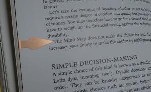 Ein Bookdart in Aktion Ein Bookdart in Aktion